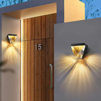 Crystal Diamond Wall Light Outdoor Metal Design | Crystor