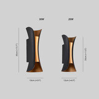 Curved LED Wall Light Outdoor | Noxela