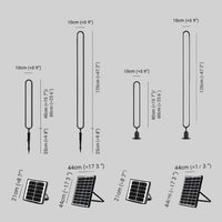 Elliptical Ring Solar Outdoor Path Light Metal | Heliora