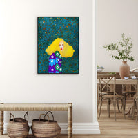Fashion Illustration Canvas Wall Art Glam Lounge Decor | Zarelli