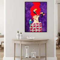Fashion Illustration Canvas Wall Art Glam Lounge Decor | Zarelli