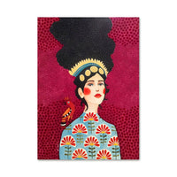 Fashion Illustration Canvas Wall Art Glam Lounge Decor | Zarelli