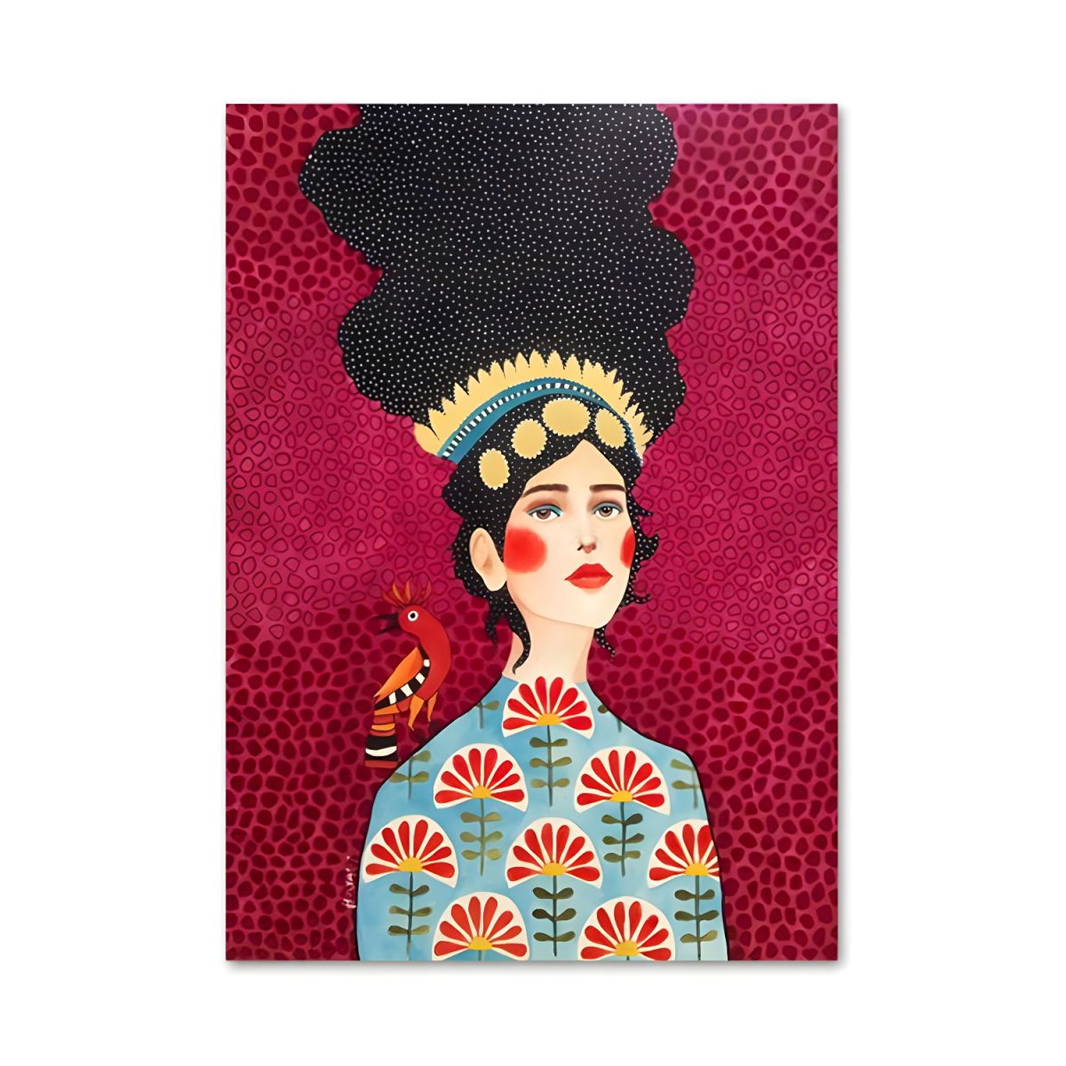 Fashion Illustration Canvas Wall Art Glam Lounge Decor | Zarelli