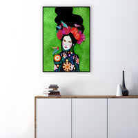 Fashion Illustration Canvas Wall Art Glam Lounge Decor | Zarelli