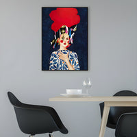 Fashion Illustration Canvas Wall Art Glam Lounge Decor | Zarelli