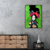 Fashion Illustration Canvas Wall Art Glam Lounge Decor | Zarelli
