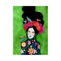 Fashion Illustration Canvas Wall Art Glam Lounge Decor | Zarelli
