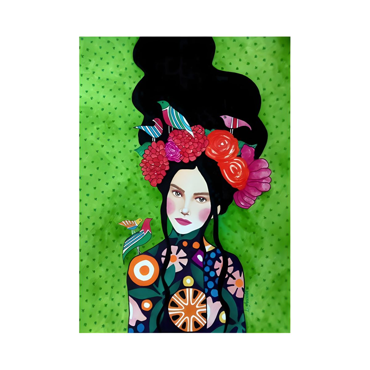 Fashion Illustration Canvas Wall Art Glam Lounge Decor | Zarelli