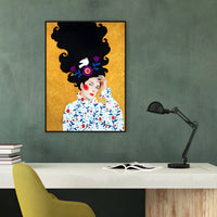 Fashion Illustration Canvas Wall Art Glam Lounge Decor | Zarelli