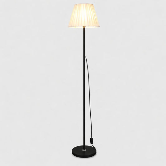 Floor Lamp Alloy with Fabric Shade Modern Interior Use | Nardane