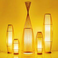 Floor Lamp Bamboo Shade for Ambient Lighting | Revello