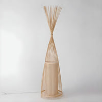 Floor Lamp Bamboo Shade for Ambient Lighting | Revello