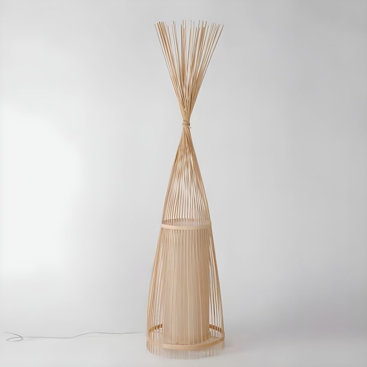 Floor Lamp Bamboo Shade for Ambient Lighting | Revello