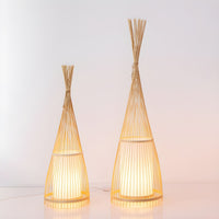 Floor Lamp Bamboo Shade for Ambient Lighting | Revello