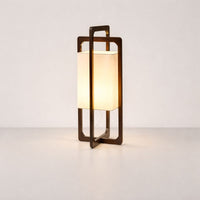 Floor Lamp Bamboo Wood with Fabric Shade Japan Style | Wabira