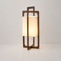 Floor Lamp Bamboo Wood with Fabric Shade Japan Style | Wabira