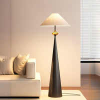 Floor Lamp Cream Fabric Shade Modern Interior Lighting | Mordane