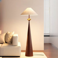 Floor Lamp Cream Fabric Shade Modern Interior Lighting | Mordane