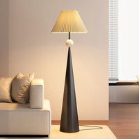 Floor Lamp Cream Fabric Shade Modern Interior Lighting | Mordane