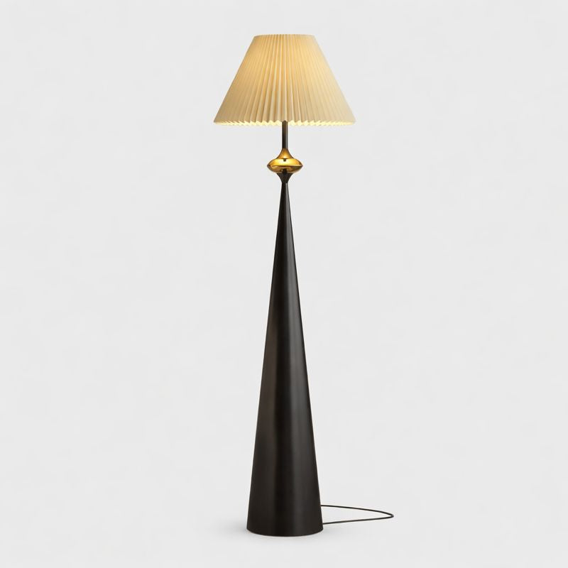 Floor Lamp Cream Fabric Shade Modern Interior Lighting | Mordane