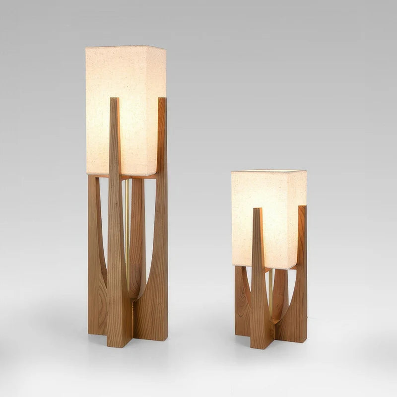 Floor Lamp Fabric Shade Japanese Wabi Sabi Interior | Nobira