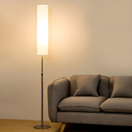 Floor Lamp Fabric Shade Minimalist Reading Light | Levaso