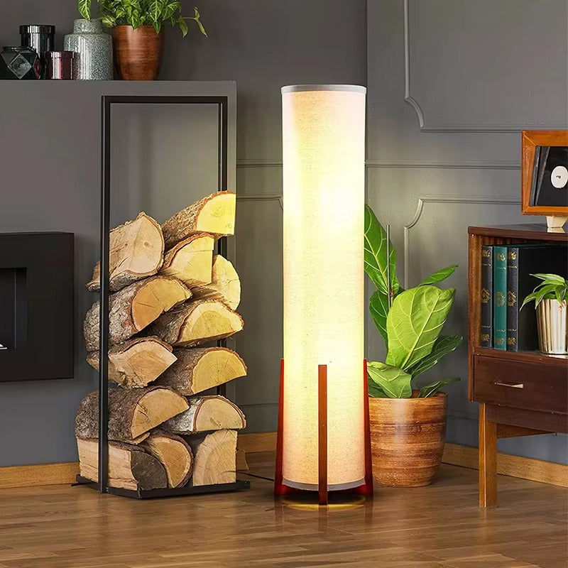 Floor Lamp Fabric Shade Scandinavian Interior Lighting | Faborin