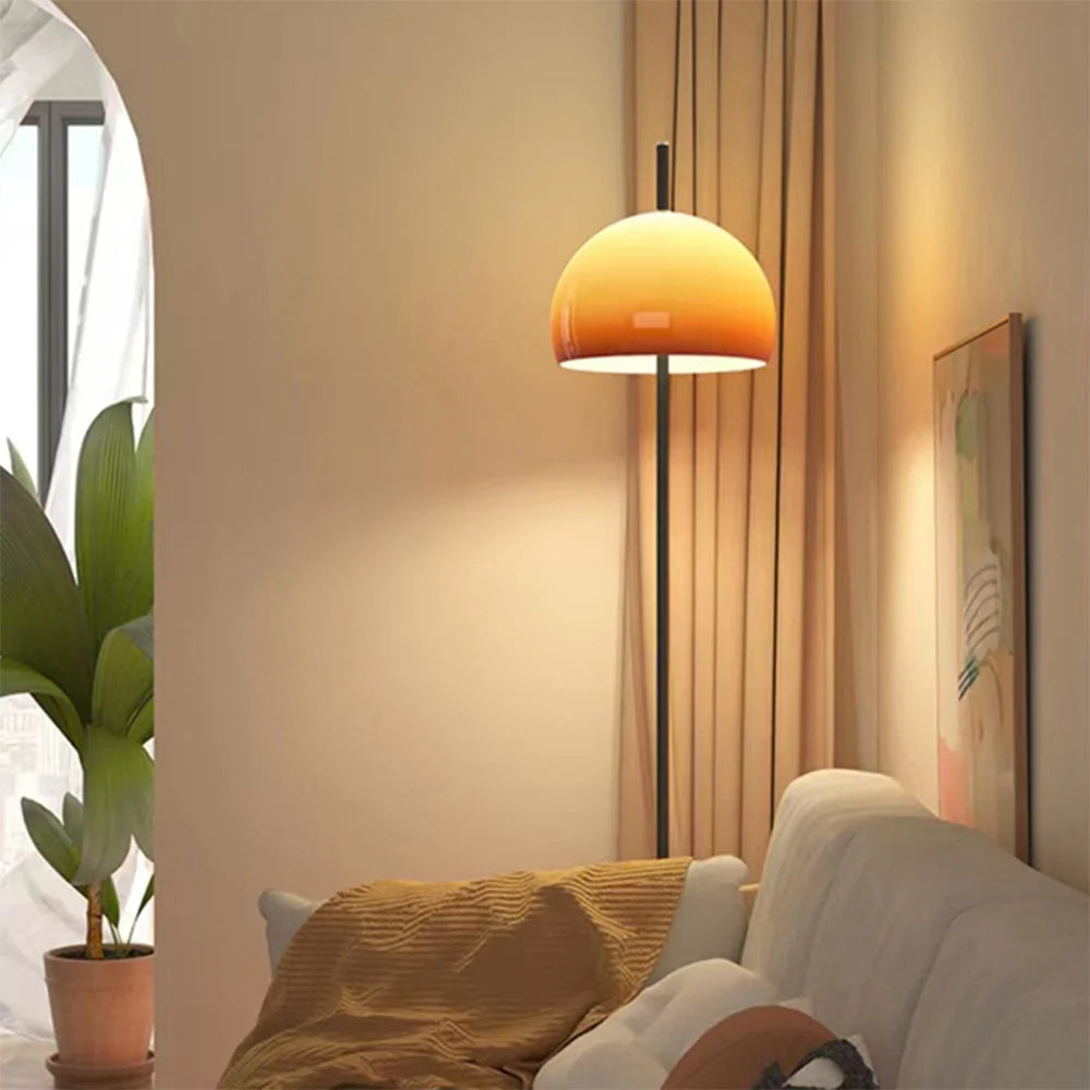 Floor Lamp Glass Shade Bauhaus Style | Ulvern