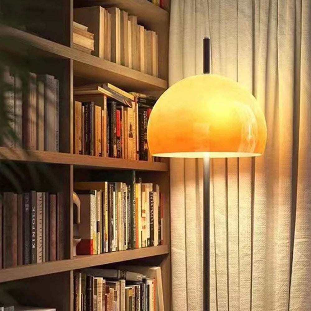 Floor Lamp Glass Shade Bauhaus Style | Ulvern