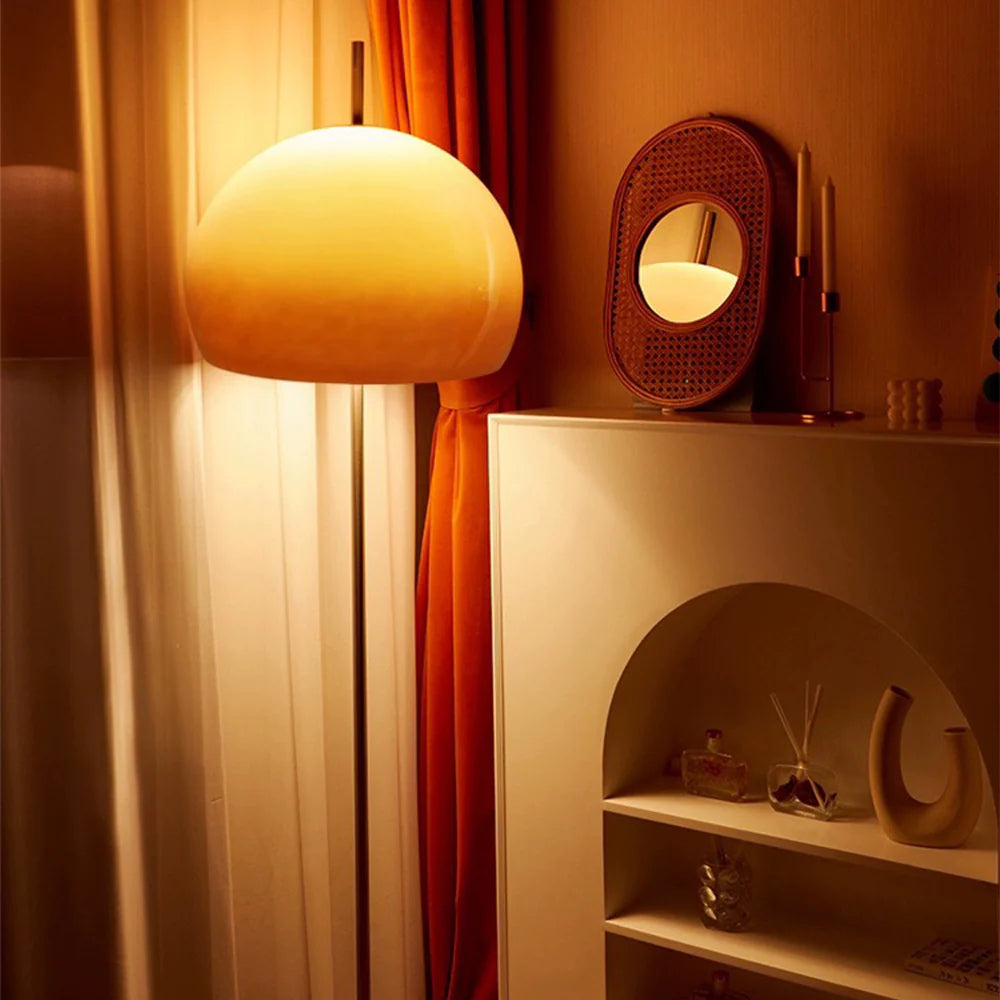 Floor Lamp Glass Shade Bauhaus Style | Ulvern