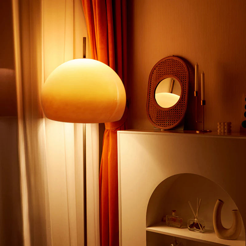 Floor Lamp Glass Shade Bauhaus Style | Ulvern