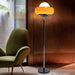 Floor Lamp Glass Shade Modern Standing Light | Oravon
