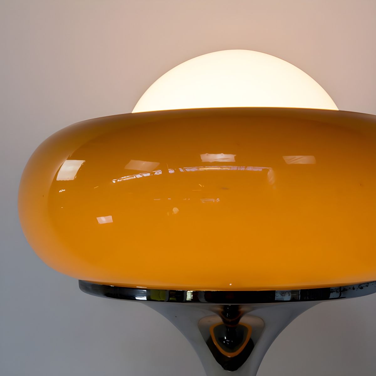 Floor Lamp Glass Shade Modern Standing Light | Oravon