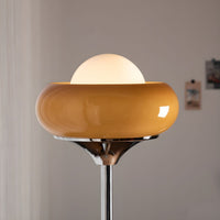 Floor Lamp Glass Shade Modern Standing Light | Oravon