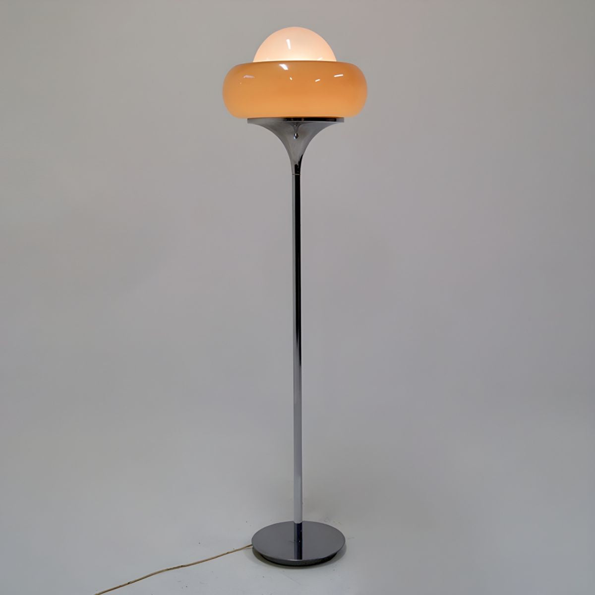 Floor Lamp Glass Shade Modern Standing Light | Oravon