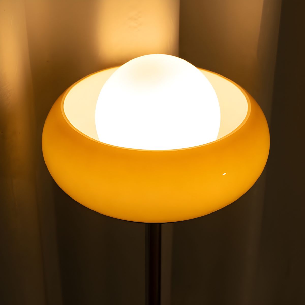 Floor Lamp Glass Shade Modern Standing Light | Oravon