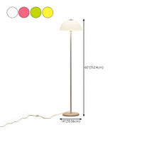 Floor Lamp Glass Shade in Modern Bedroom Style | Evrona
