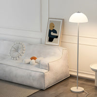 Floor Lamp Glass Shade in Modern Bedroom Style | Evrona