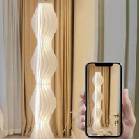 Floor Lamp LED with Pleated Shade Modern Interior | Lumeris