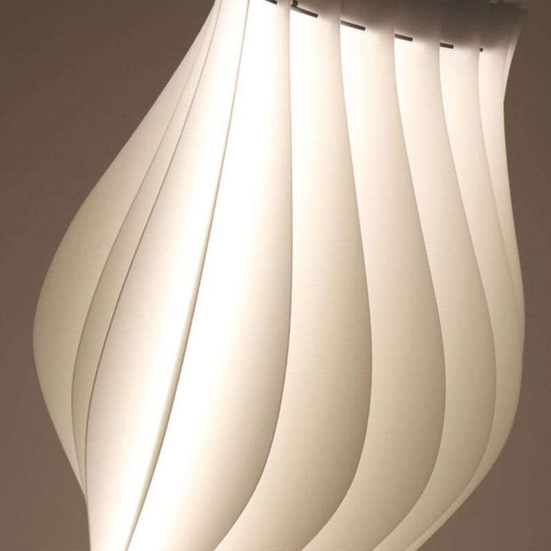 Floor Lamp LED with Pleated Shade Modern Interior | Lumeris