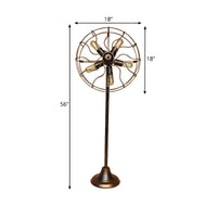 Floor Lamp Metal Fan Cage Industrial Loft Design | Ventaro