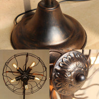 Floor Lamp Metal Fan Cage Industrial Loft Design | Ventaro