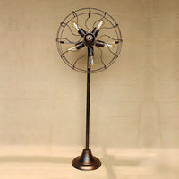 Floor Lamp Metal Fan Cage Industrial Loft Design | Ventaro