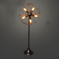 Floor Lamp Metal Fan Cage Industrial Loft Design | Ventaro