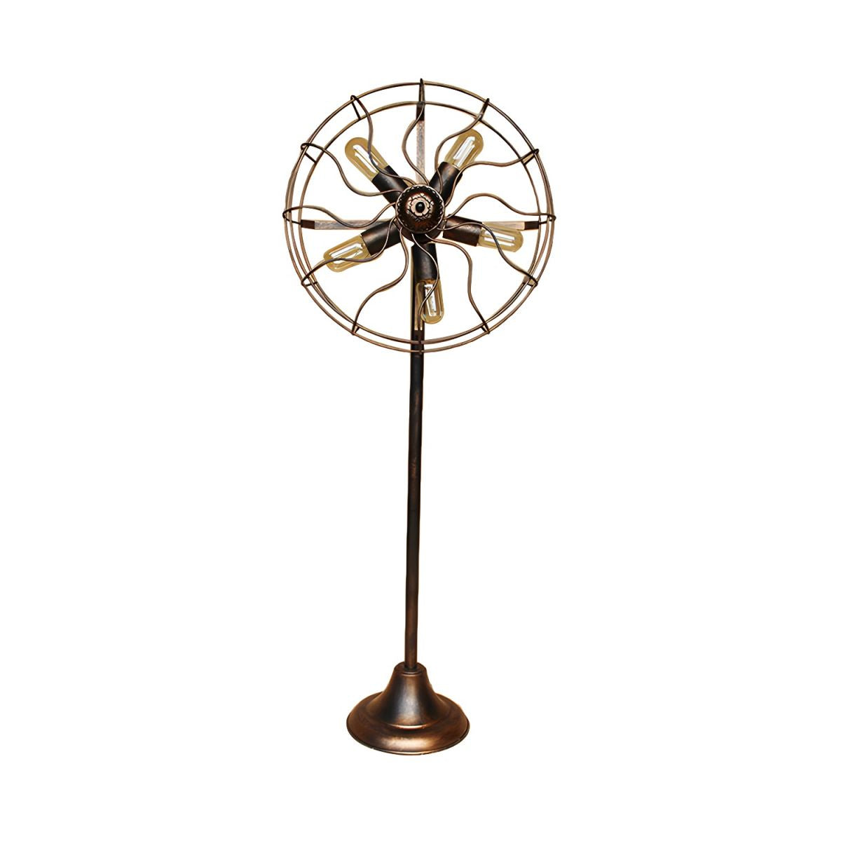 Floor Lamp Metal Fan Cage Industrial Loft Design | Ventaro