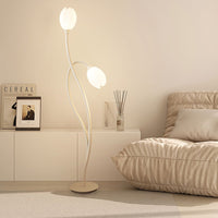 Floor Lamp Metal Flower Modern Sculptural Design | Mantora