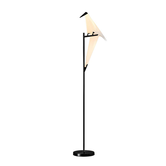 Floor Lamp Metal LED Bird Shape for Modern Interiors | Adiora