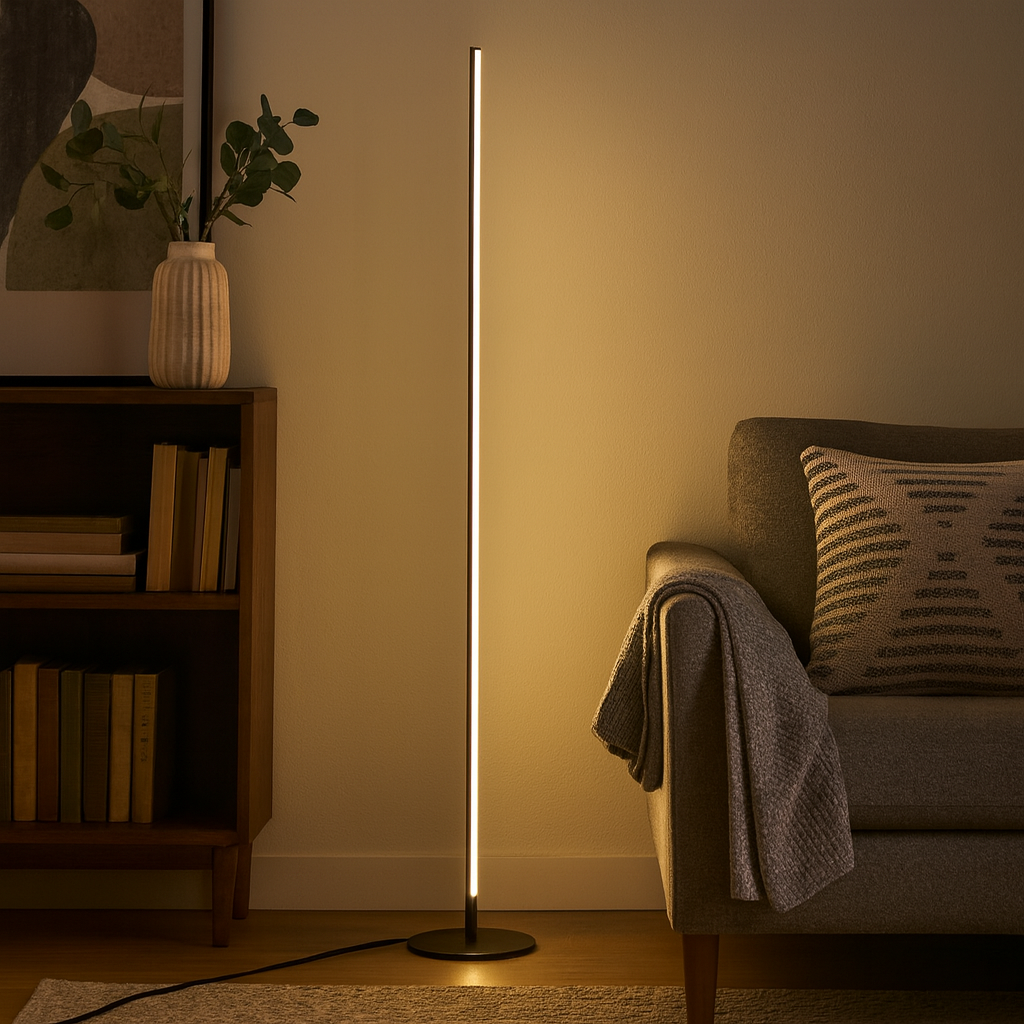Floor Lamp Metal Linear Shape Modern Design | Varelo