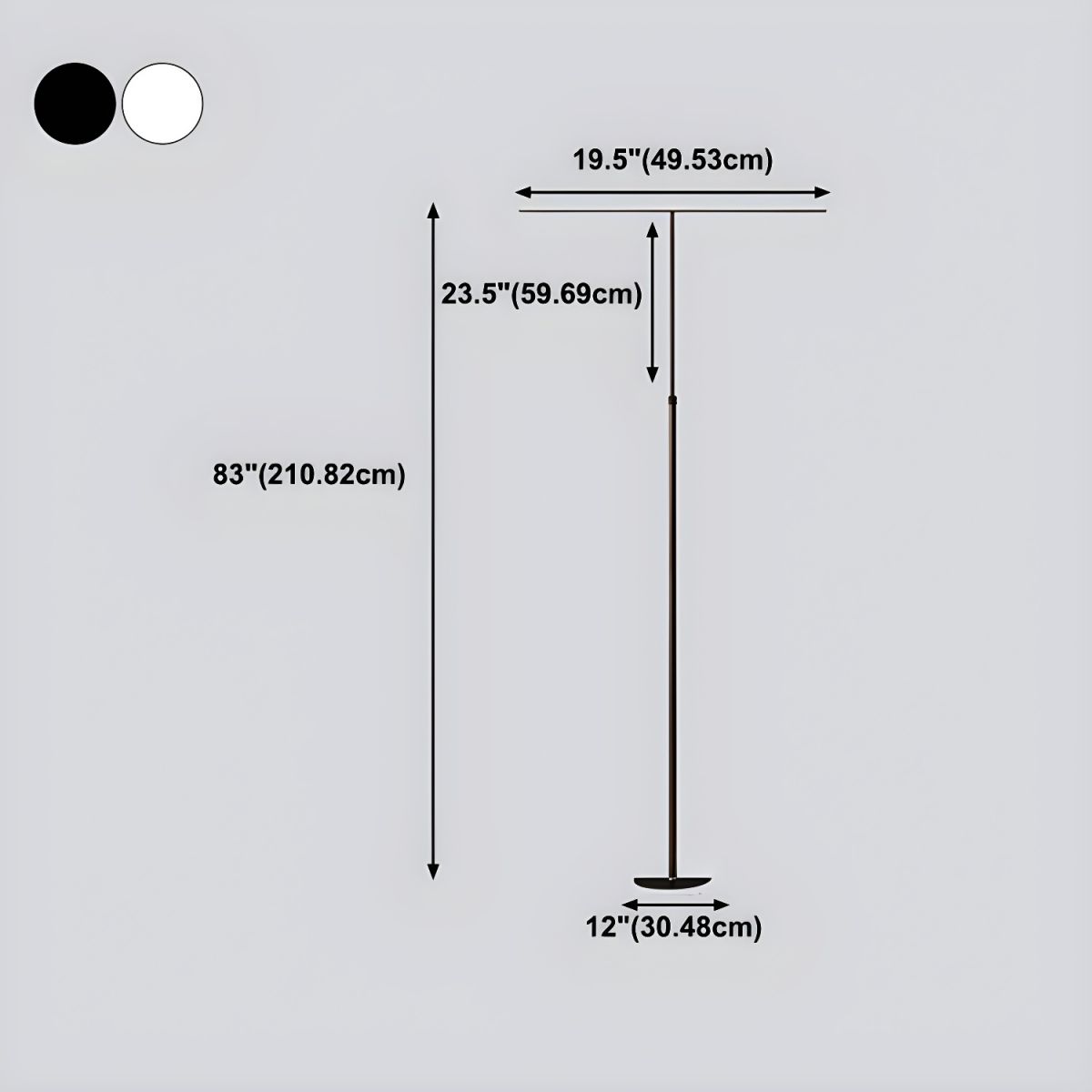 Floor Lamp Metal Tube Modern Design | Carivo