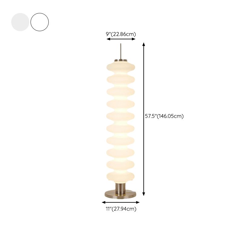 Floor Lamp Metal with Geometric Shade Modern Interior | Silvion